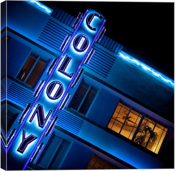 Colony Hotel I Canvas Print by Dave Bowman
