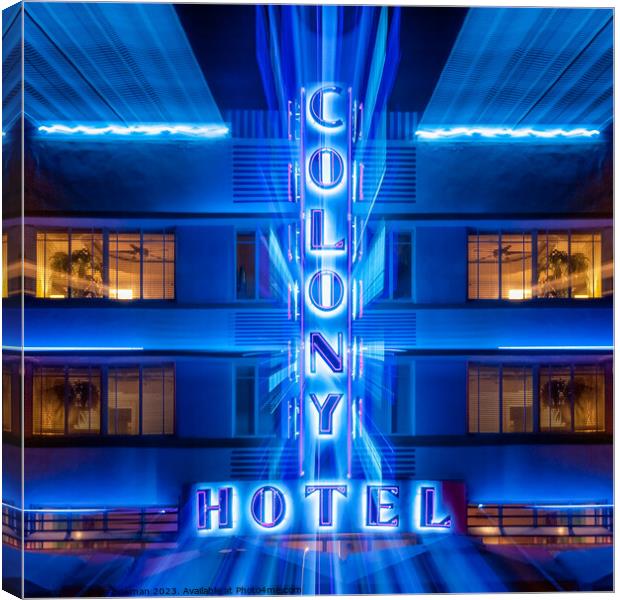 Colony Hotel II Canvas Print by Dave Bowman