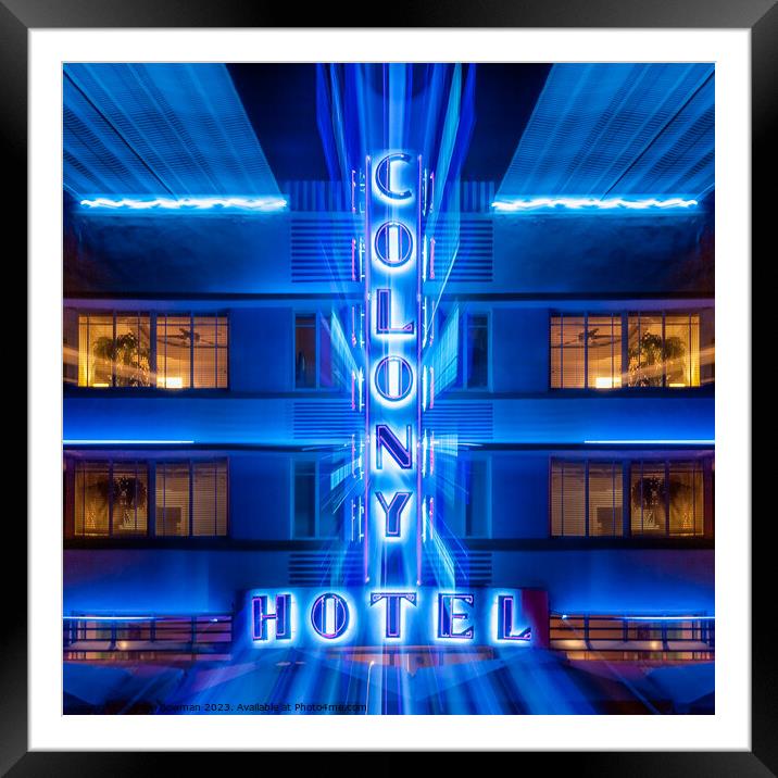 Colony Hotel II Framed Mounted Print by Dave Bowman