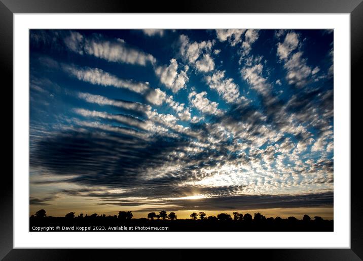 Sky Cloud Framed Mounted Print by David Koppel