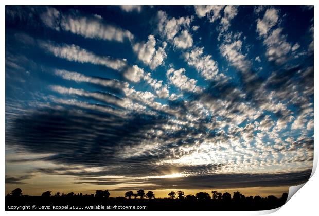 Sky Cloud Print by David Koppel