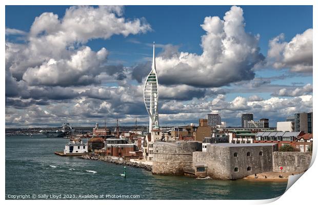 Portsmouth view of The Spinnaker Print by Sally Lloyd