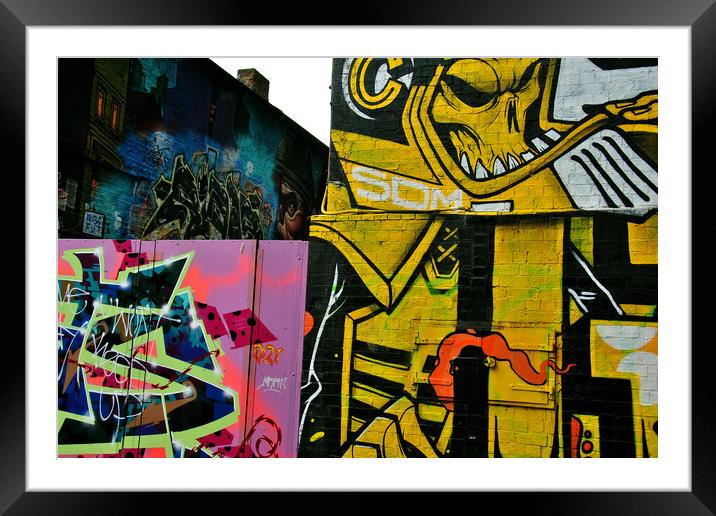 'Vibrant Street Artistry in Digbeth, Birmingham' Framed Mounted Print by Andy Evans Photos