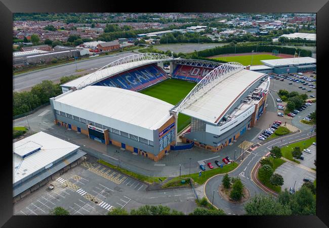 The DW Stadium Wigan Framed Print by Apollo Aerial Photography