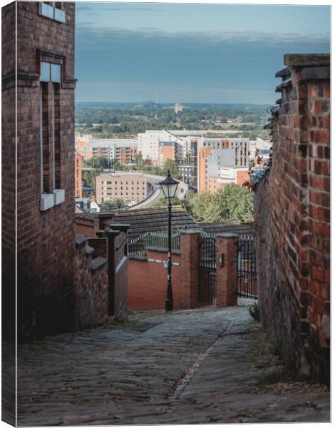 The views over Lincoln Canvas Print by Andrew Scott