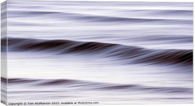 Dawn's Abstract Ocean Symphony Canvas Print by Tom McPherson