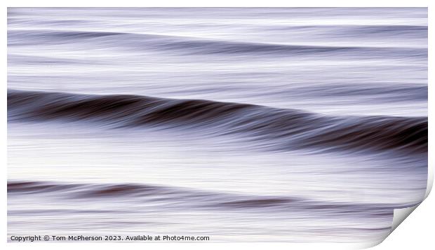 Dawn's Abstract Ocean Symphony Print by Tom McPherson