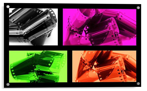 Multi Coloured Film Acrylic by Louise Godwin