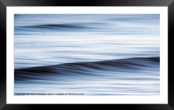 Dawn's Abstract Waves: ICM Artistry Framed Mounted Print by Tom McPherson