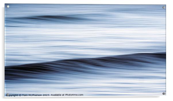 Dawn's Abstract Waves: ICM Artistry Acrylic by Tom McPherson