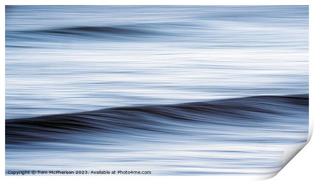 Dawn's Abstract Waves: ICM Artistry Print by Tom McPherson
