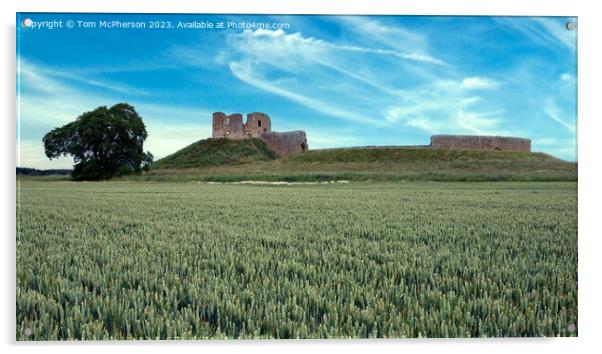 Immortal Duffus Castle  Acrylic by Tom McPherson