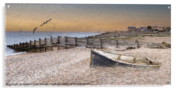 Whitstable beach Acrylic by Horace Goodenough