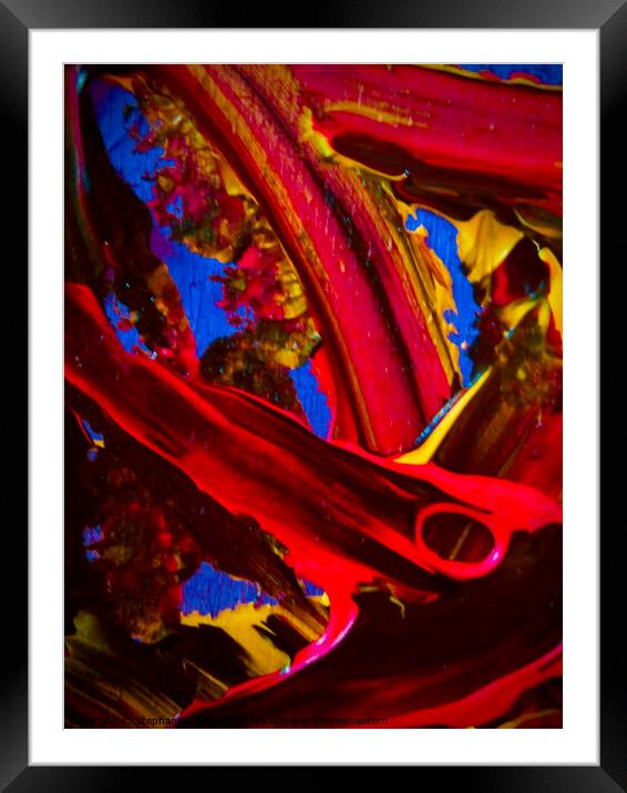 Abstract 725 Framed Mounted Print by Stephanie Moore
