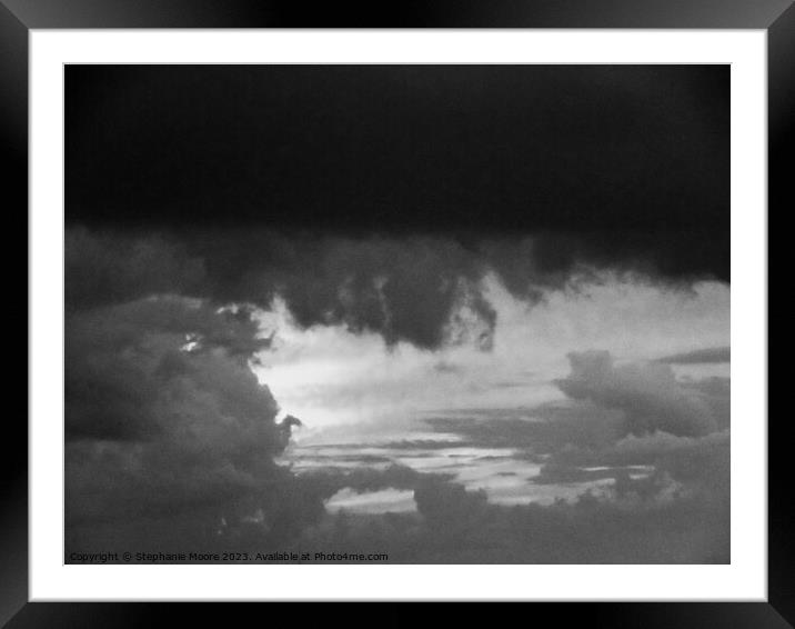 Sky cloud Framed Mounted Print by Stephanie Moore