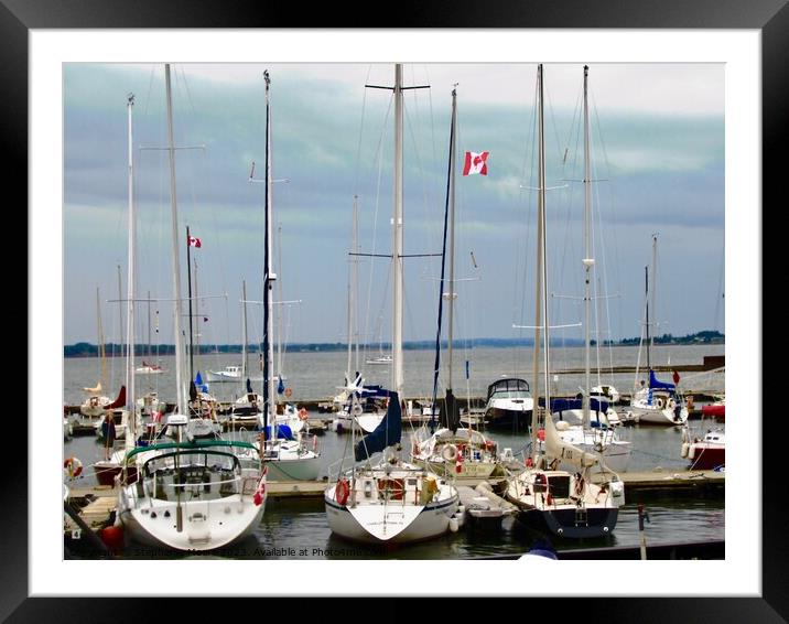 Sailing boats Framed Mounted Print by Stephanie Moore