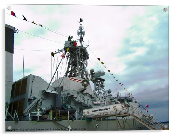 HMCS Charlottetown Acrylic by Stephanie Moore