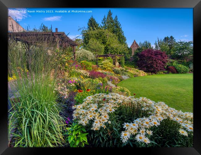 The Rodney Gardens Perth Scotland Summer    Framed Print by Navin Mistry