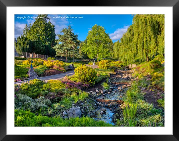 The Rodney Gardens Perth Scotland Summer     Framed Mounted Print by Navin Mistry