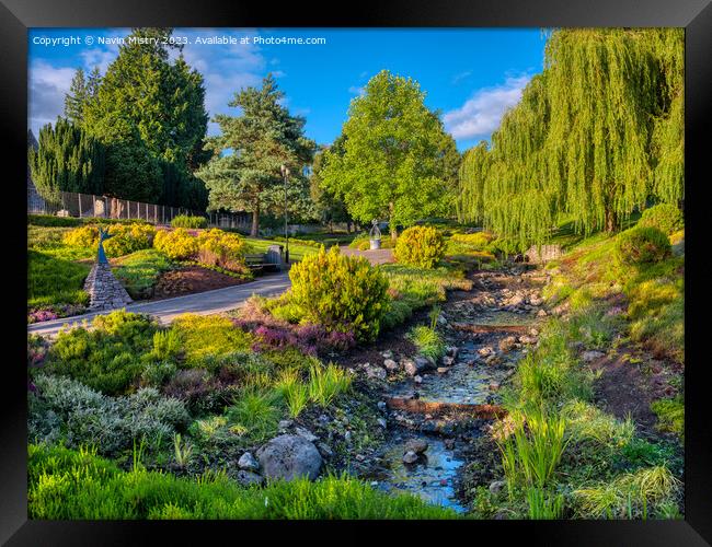 The Rodney Gardens Perth Scotland Summer     Framed Print by Navin Mistry