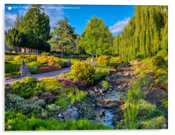 The Rodney Gardens Perth Scotland Summer     Acrylic by Navin Mistry