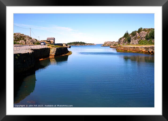 Karmoy harbour, Norway Framed Mounted Print by john hill