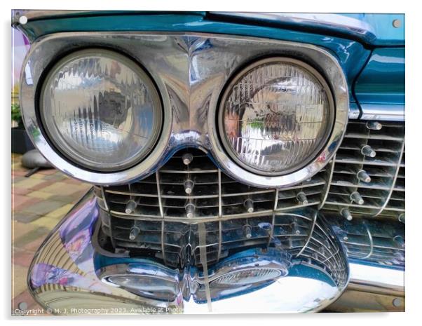 Chevrolet old timer car from 1950s and 1960s Acrylic by M. J. Photography