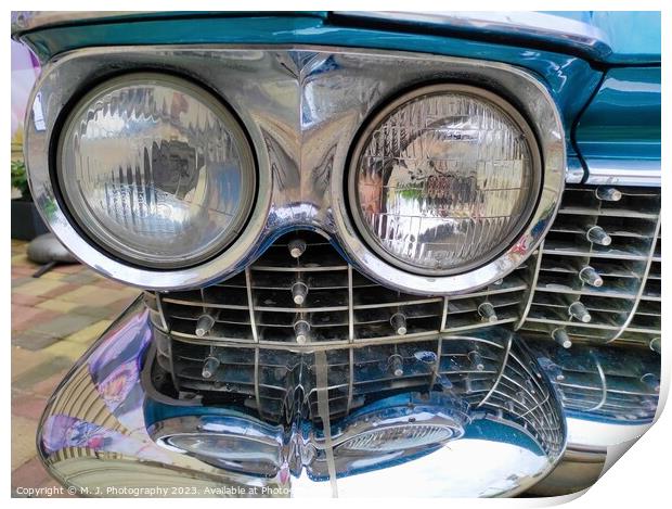 Chevrolet old timer car from 1950s and 1960s Print by M. J. Photography