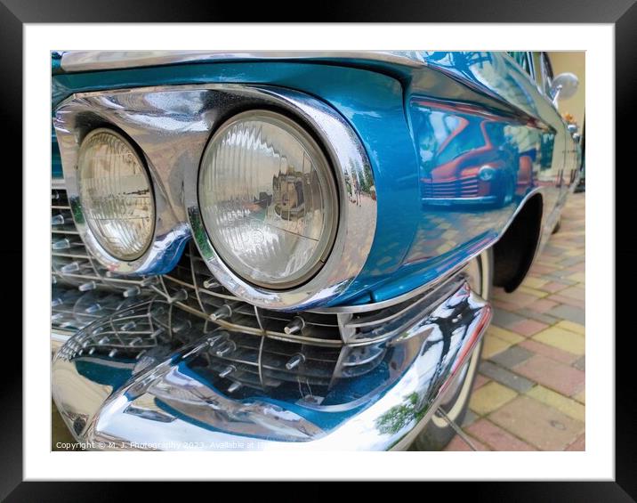 Chevrolet old timer car from 1950s and 1960s Framed Mounted Print by M. J. Photography