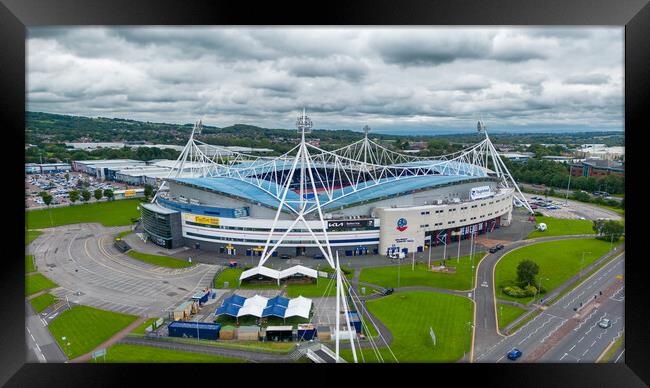 Bolton Wanderers FC Framed Print by Apollo Aerial Photography