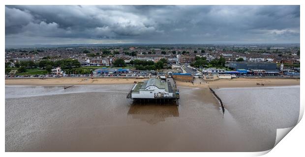 Cleethorpes Storm At The Pier Print by Apollo Aerial Photography