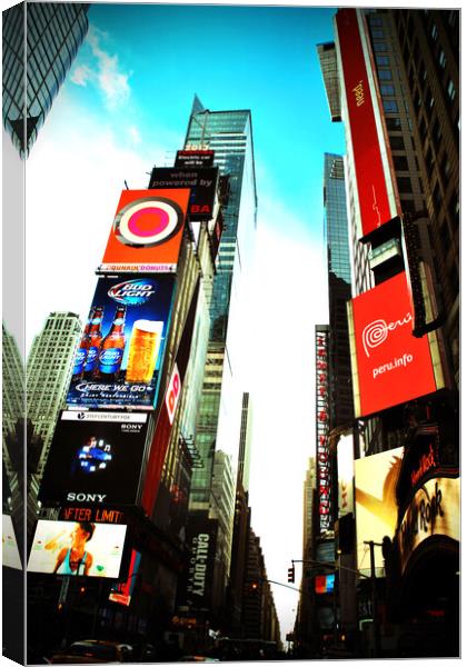 New York City Times Square America Canvas Print by Andy Evans Photos