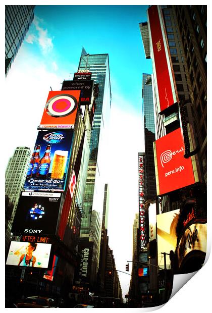 New York City Times Square America Print by Andy Evans Photos