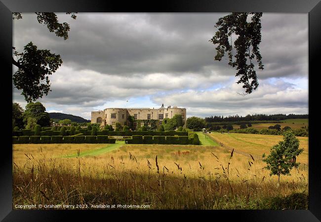 Enchanting Chirk Castle Landscape Framed Print by Graham Parry