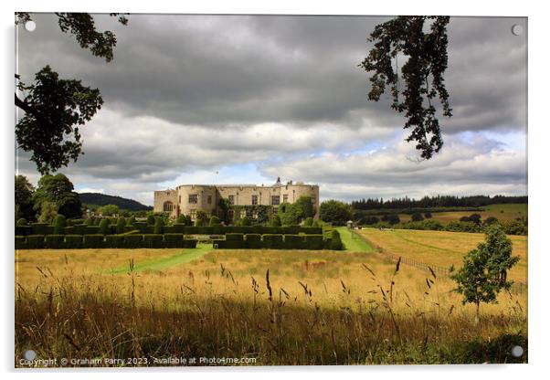 Enchanting Chirk Castle Landscape Acrylic by Graham Parry