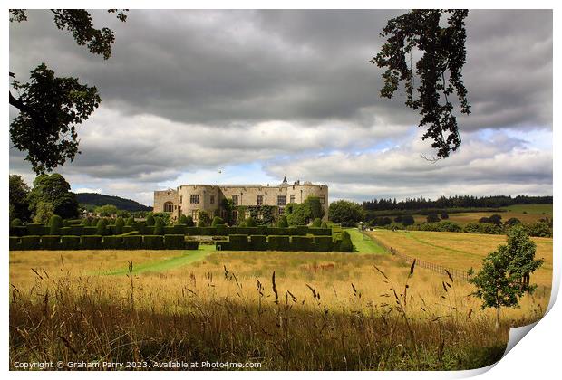 Enchanting Chirk Castle Landscape Print by Graham Parry