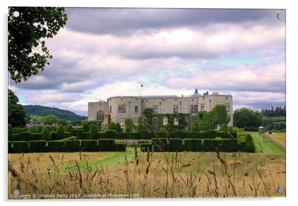 Enigmatic Chirk Castle Under Wrexham Skies Acrylic by Graham Parry