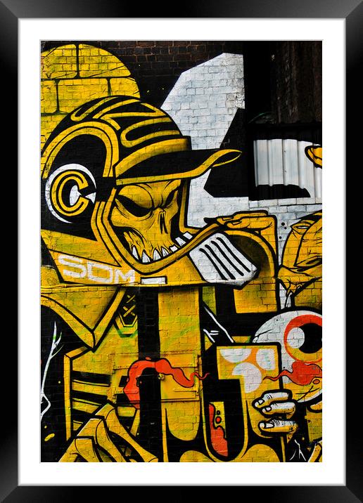 Vibrant Urban Canvas in Digbeth Framed Mounted Print by Andy Evans Photos
