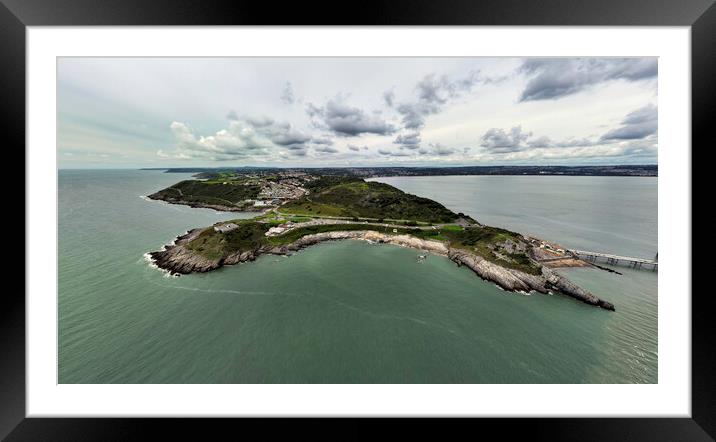 Bracelet Bay in Swansea Framed Mounted Print by Leighton Collins