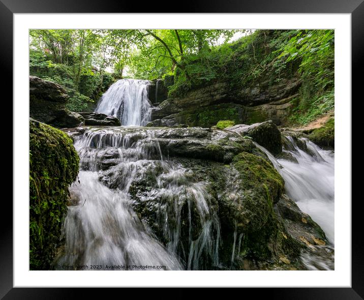 Janet Foss, waterfall Framed Mounted Print by Chris North