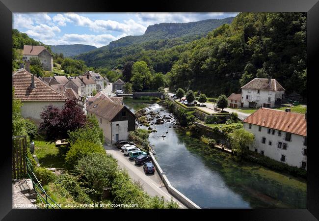 River view Lods, Doubs, France Framed Print by Imladris 