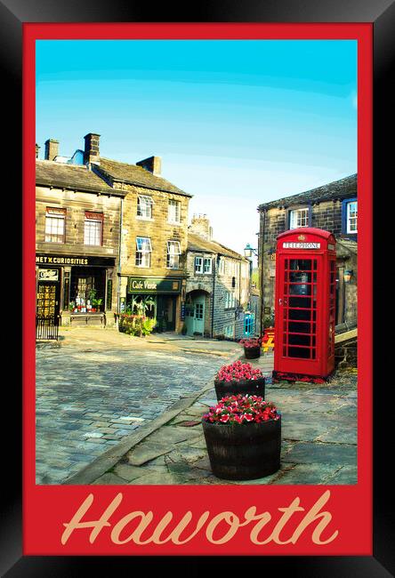 Haworth Travel Poster Framed Print by Zenith Photography