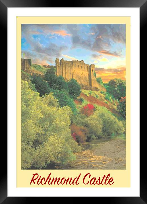 Richmond Castle  Framed Mounted Print by Zenith Photography