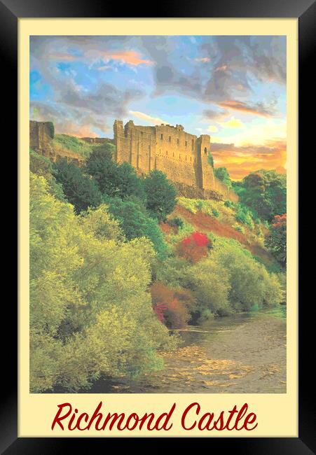 Richmond Castle  Framed Print by Zenith Photography