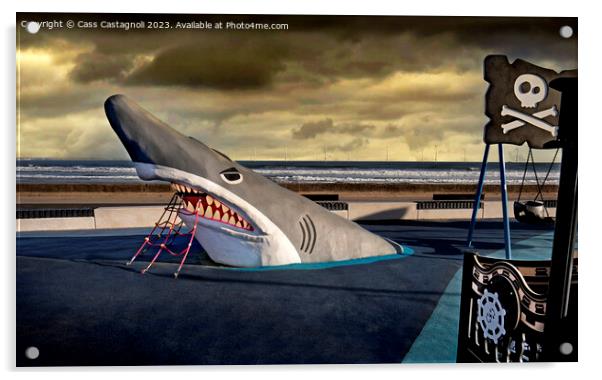Sh..Sh..Shark ! Acrylic by Cass Castagnoli