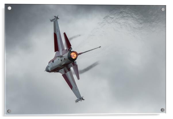 Danish Air Force F-16AM Fighting Falcon	 Acrylic by J Biggadike