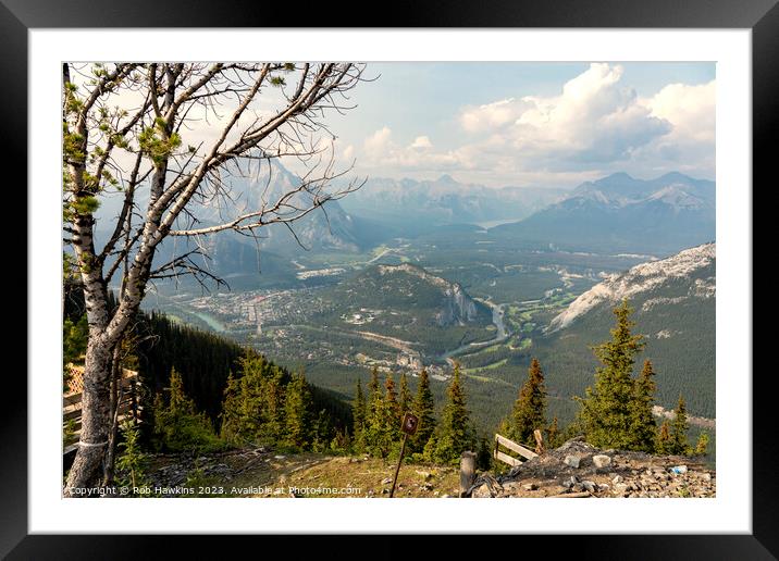 Banff Mountain Vista  Framed Mounted Print by Rob Hawkins