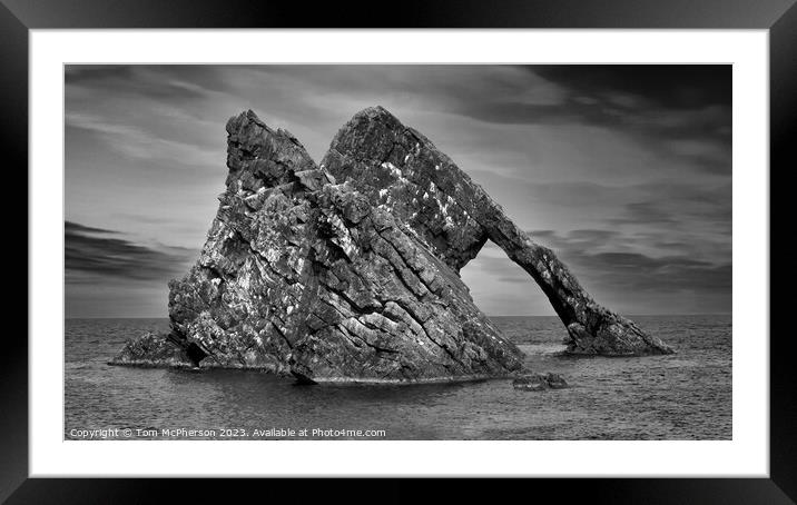 Majestic Bow Fiddle Rock Framed Mounted Print by Tom McPherson