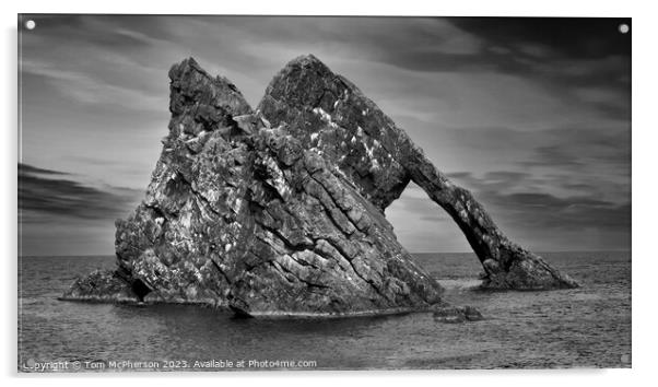 Majestic Bow Fiddle Rock Acrylic by Tom McPherson