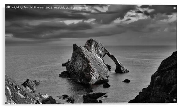 The Mighty Bow Fiddle Rock Acrylic by Tom McPherson